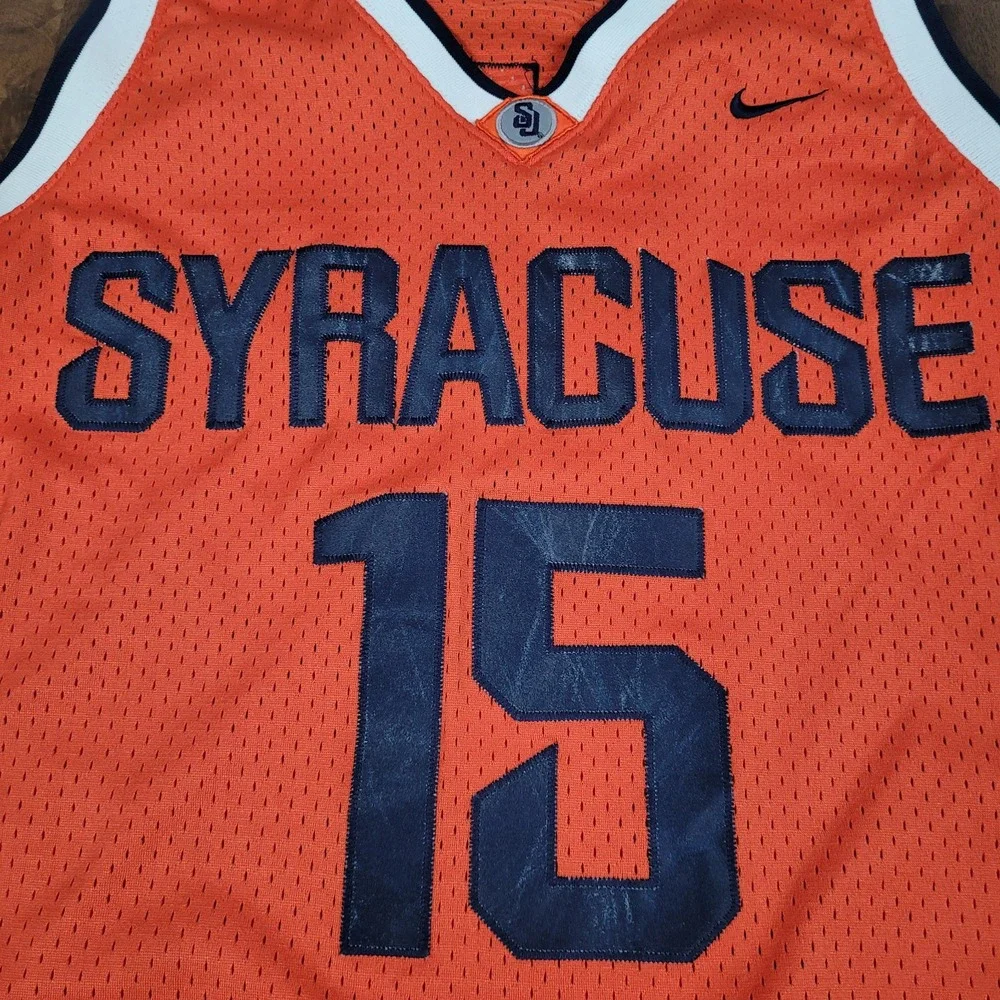 Syracuse Orangemen Nike Y2K Basketball Jersey #15 Carmelo Anthony Men's M